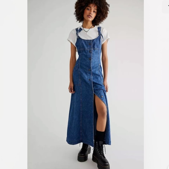 Free People Dresses & Skirts - New Free People Time After Time Denim Dress Overall